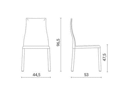 כיסא דגם BLITZ-BEAUTY מבנה