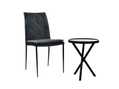 כיסא דגם DIVA DOMITALIA שחור נובוק